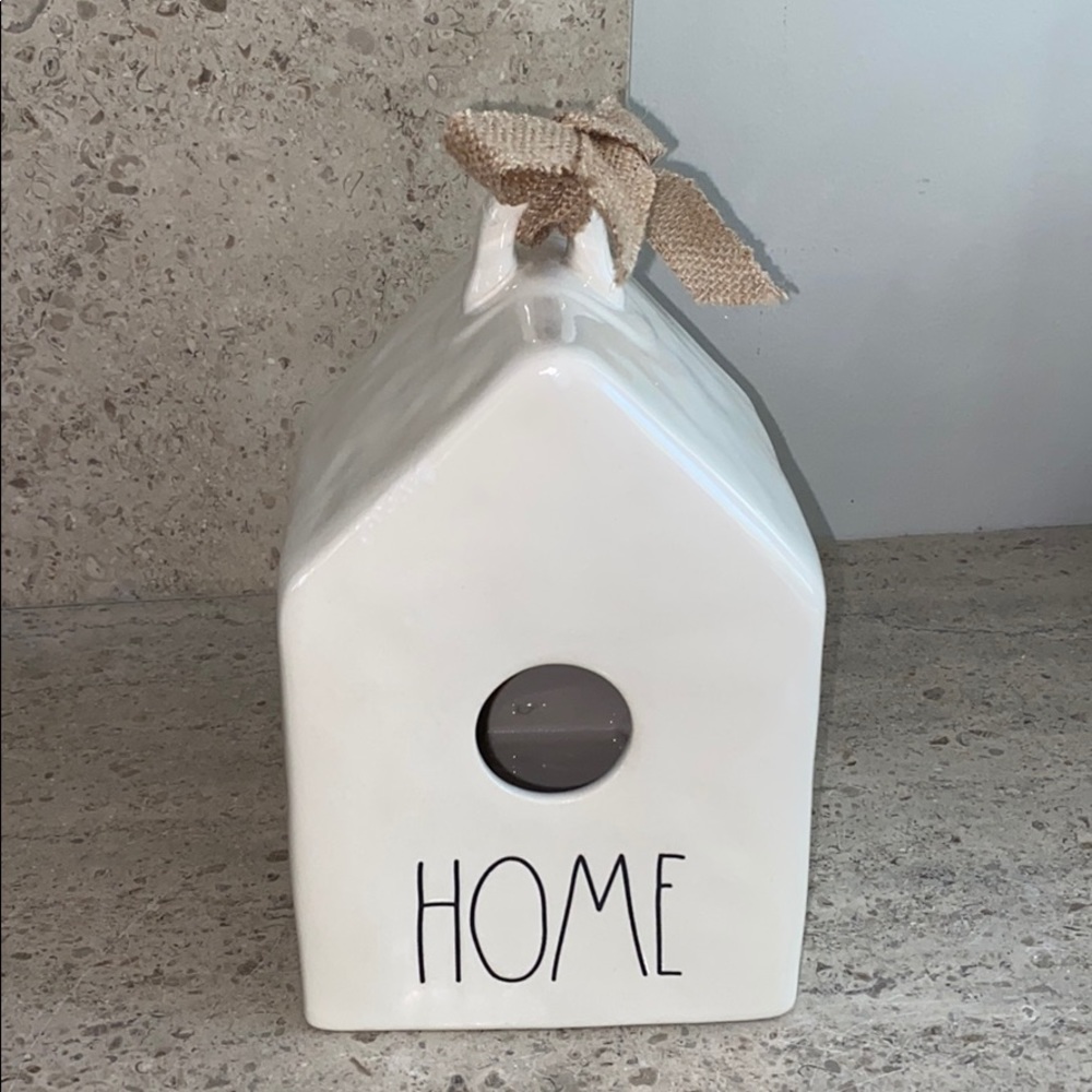 LAST ONE:  Rae Dunn “Home” ceramic birdhouse. - Picture 3 of 9